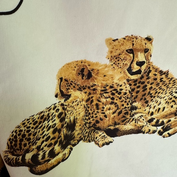 Paolo Santini All Silk Cheetah Print Jacket Vintage Shoulder Pads ~ 6 - Picture 9 of 15